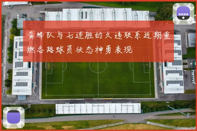 黄蜂队与七连胜的久违联系近期重燃各路球员状态神勇表现